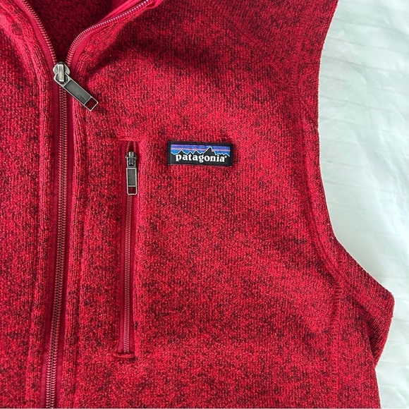 Patagonia Better Sweater Vest Red Full Zip Men's size Small Unisex - Picture 8 of 14